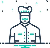 icono de mezcla para chef vector