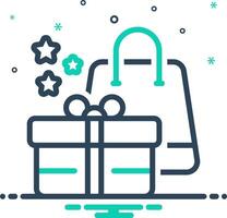 mezcla icono para regalo de promoción vector