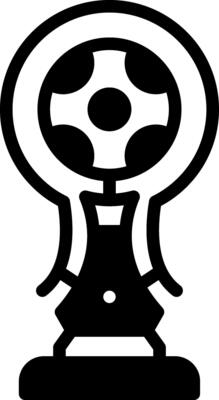 Solid black icon for championship