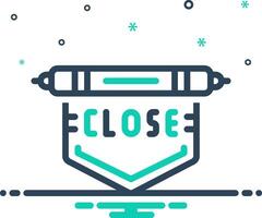 Mix icon for closed vector