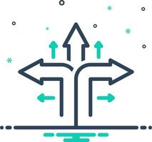 Mix icon for direction vector