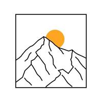 K2 Mountain nature wild art badge, t-shirt, sticker, and outdoor apparel vector