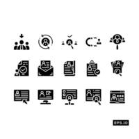 Find Job Icon. Job Recruitment Icon set Illustration Template For Web and Mobile vector