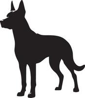 Dog silhouette set. Dog illustration vector