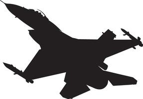 Fighter plane silhouette isolated on white background. Fighter plane logo vector