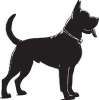 perro silueta colocar. perro ilustración vector