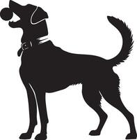 Dog silhouette set. Dog illustration vector