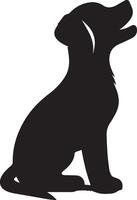 Dog silhouette set. Dog illustration vector