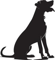 Dog silhouette set. Dog illustration vector