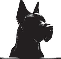 Dog silhouette set. Dog illustration vector