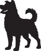 Dog silhouette set. Dog illustration vector