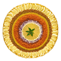 frutti di mare Bollire spezie mandala un' circolare design di vecchio baia stagionatura mostarda semi e baia png