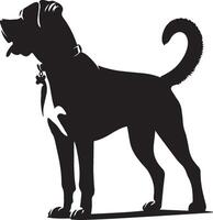 Dog silhouette set. Dog illustration vector