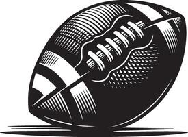 americano fútbol americano silueta aislado en blanco antecedentes. americano fútbol americano logo. vector