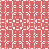 modern geometric circle line pattern red color vector