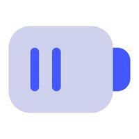 Battery icon for uiux, web, app, infographic, etc vector