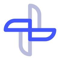 Windmill icon for web, app, infographic vector