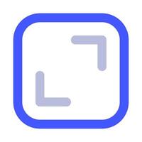 Fullscreen icon for uiux, web, app, infographic, etc vector