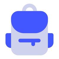 Backpack icon for web, app, infographic vector