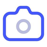 Camera icon for uiux, web, app, infographic, etc vector