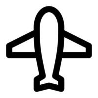 Airplane icon for web, app, infographic vector