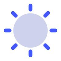 Sun icon for uiux, web, app, infographic, etc vector