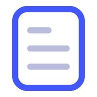 documento icono para uiux, web, aplicación, infografía, etc vector