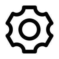 Settings icon for uiux, web, app, infographic, etc vector