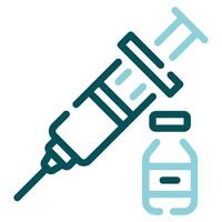 vacunación icono para web, aplicación, infografía, etc vector