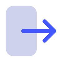 salida icono para uiux, web, aplicación, infografía, etc vector