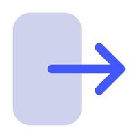 Exit icon for uiux, web, app, infographic, etc vector