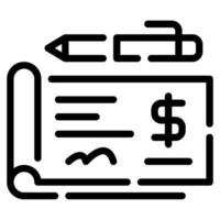 talonario de cheques animar icono para web, aplicación, infografía, etc vector