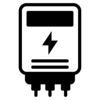 energía metro icono para web, aplicación, infografía, etc vector