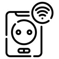 Smart Plug icon for web, app, infographic, etc vector