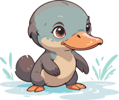 Platypus Animal Cartoon Design png