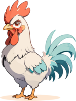 poulet coq dessin animé personnage png