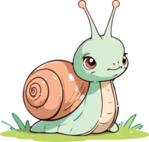 adesivo de animal caracol png