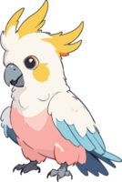 cacatua uccello cartone animato clipart png