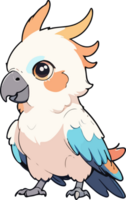 cacatua pássaro desenho animado grampo png