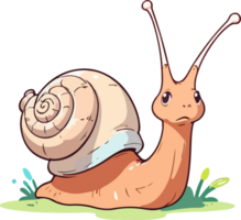 escargot animal dessin animé mascotte png