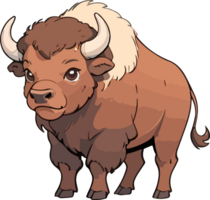 Bison Animal Cartoon Art png