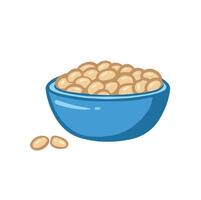 sano comida de Fresco cereal icono aislado. ilustración vector