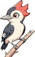 Woodpecker Bird Cartoon Sticker png