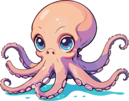 poulpe tentacule dessin animé transparent png