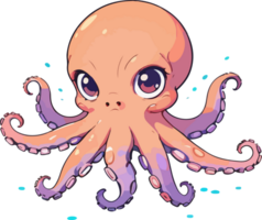 pulpo tentáculo dibujos animados acortar Arte png