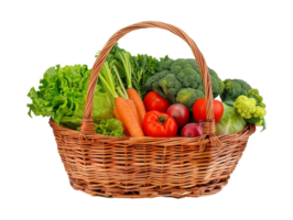 basket of vegetables png