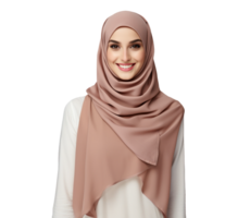 woman wearing a scarf png