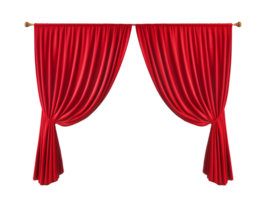 red curtain isolated png