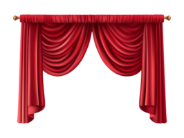 red curtain isolated png