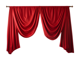 red curtain isolated png